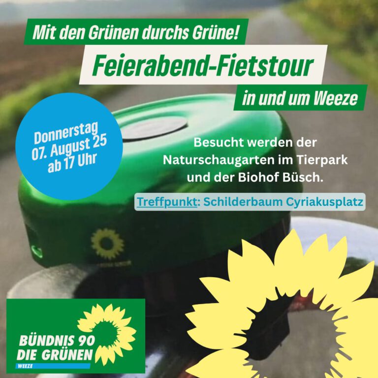 Fietstour mit den Grünen durchs Grüne